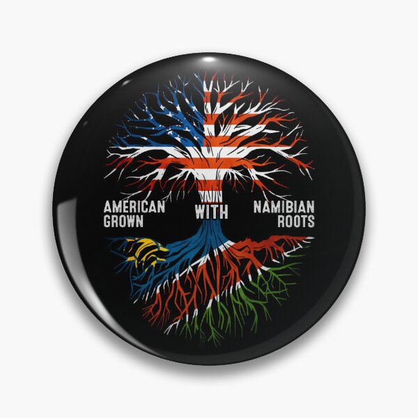 Item preview, American Grown With Namibian Roots Tree Namibia Flag designed and sold by MoHaCo.
