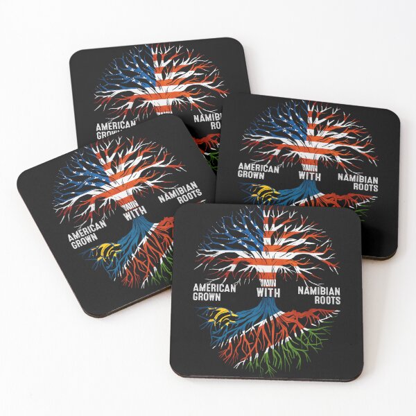Item preview, American Grown With Namibian Roots Tree Namibia Flag designed and sold by MoHaCo.