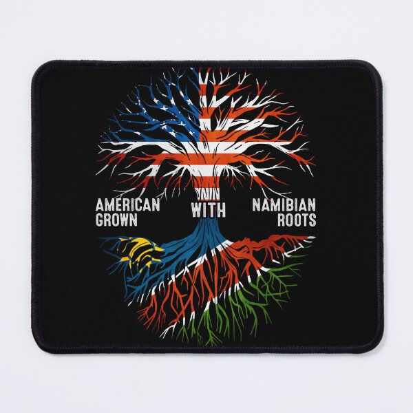 Item preview, American Grown With Namibian Roots Tree Namibia Flag designed and sold by MoHaCo.