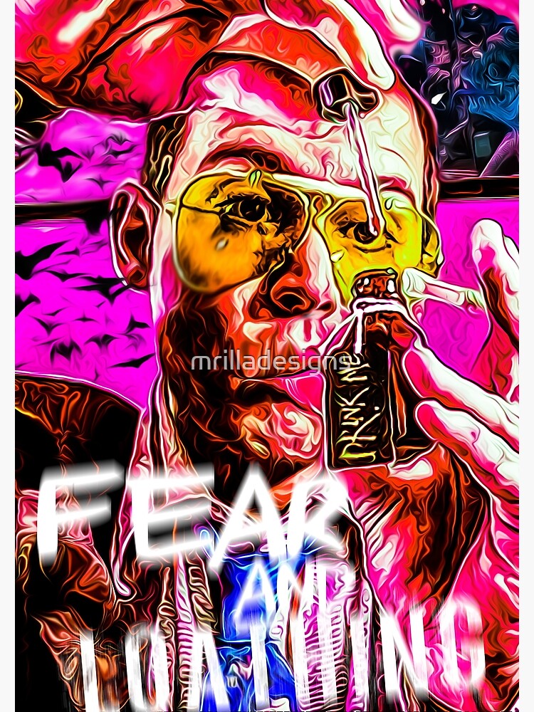 Disover fear and loathing trippy print Premium Matte Vertical Poster