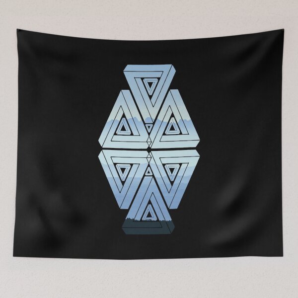 Item preview, Mountain Range Triangle Me Impressed Chaos designed and sold by createVisions.