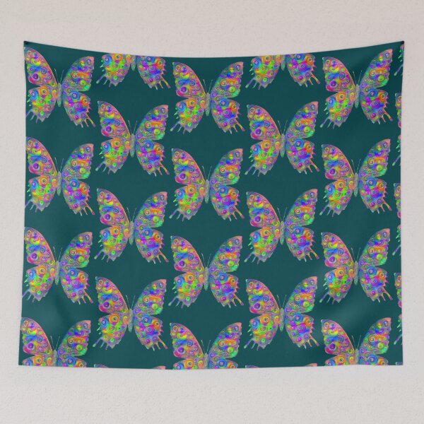 Aperçu de l'œuvre Papillon hétéroclite DeepDream créée et vendue par OnlyPinks.