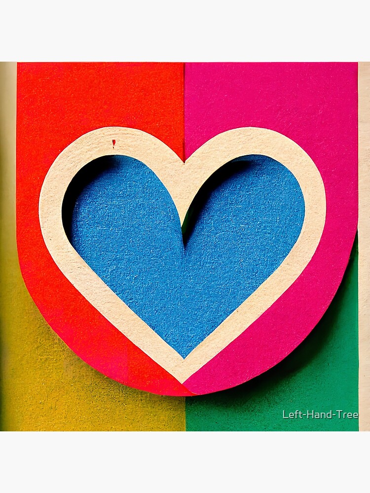 Poster love heart 