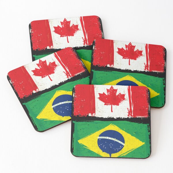 Item preview, Drapeau canadien et brésilien designed and sold by DanHoeger93.