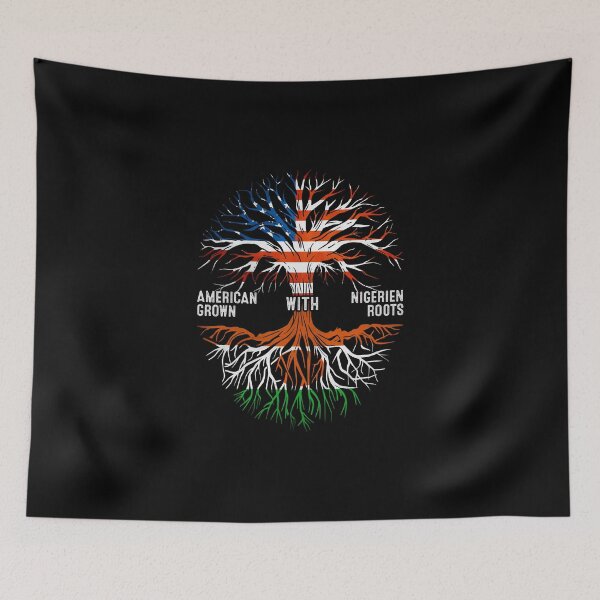 Item preview, American Grown With Nigerien Roots Niger Flag designed and sold by MoHaCo.