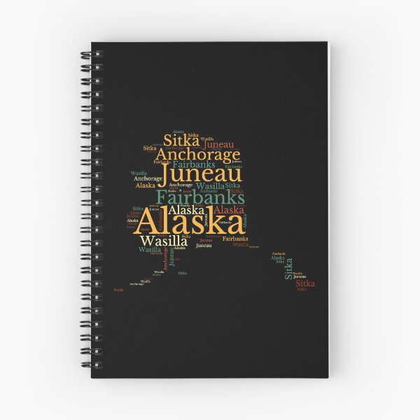 Item preview, Alaska state map and cities  designed and sold by labatchino10.