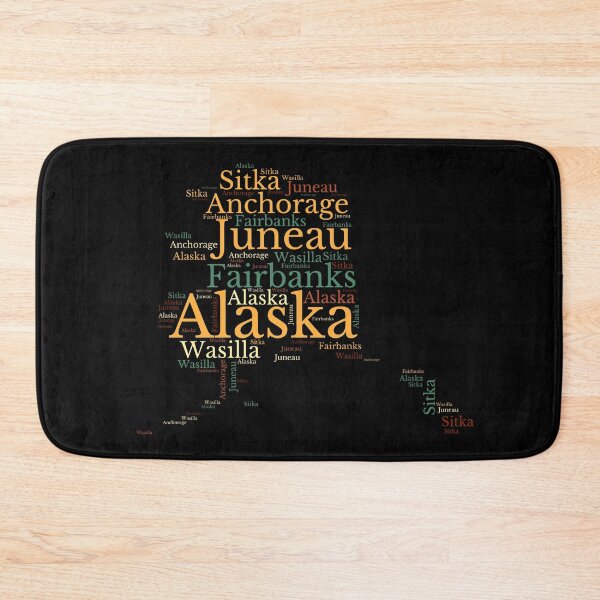 Item preview, Alaska state map and cities  designed and sold by labatchino10.