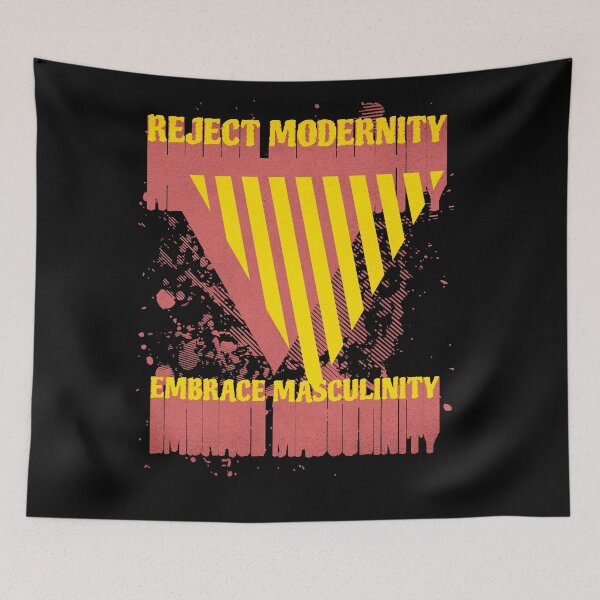 Item preview, Reject modernity embrace masculinity designed and sold by StoicMindset.