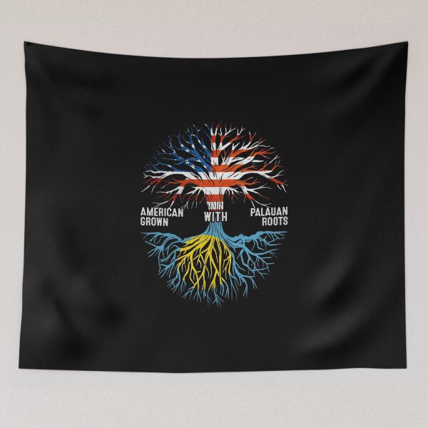Item preview, American Grown With Palauan Roots Papua New Guinea Flag designed and sold by MoHaCo.