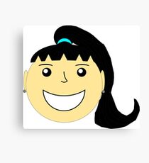 Girl Smiling 1 Canvas Print