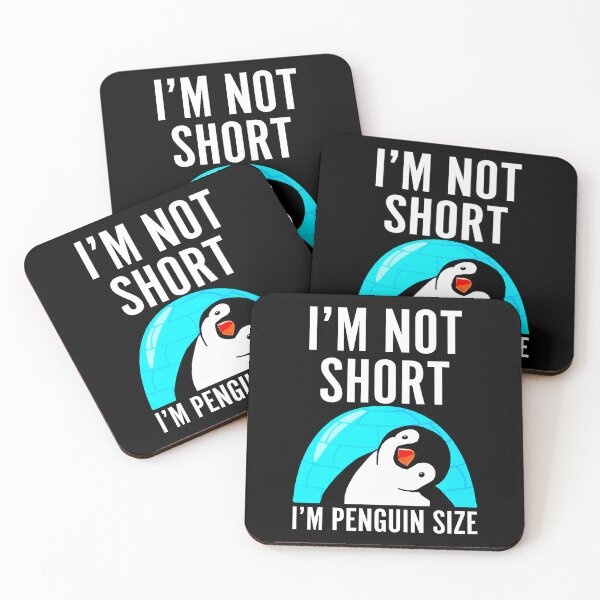 Item preview, Im Not Short Im Penguin Size, Funny Penguin designed and sold by printify.