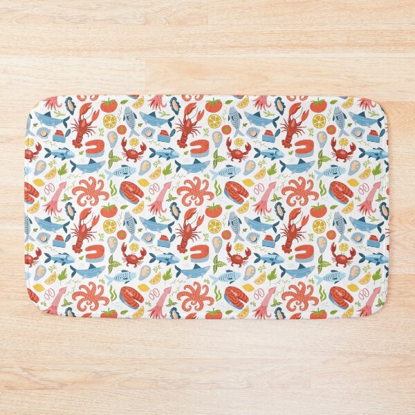 Item preview, Under the sea seamless - Pattern with cute animals  designed and sold by Akimatax ✯✯✯✯✯.