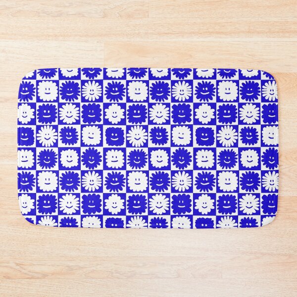 Item preview, Happy Flowers in blue designed and sold by studioanalog.
