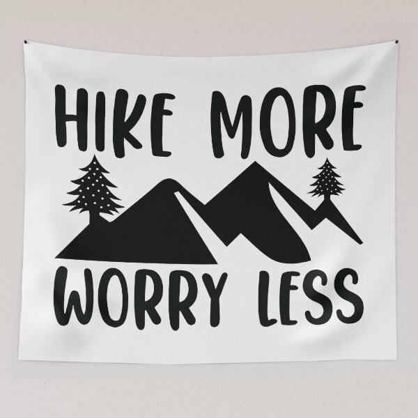 Item preview, Hike More Worry Less designed and sold by BLKHAS.