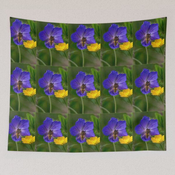 Item preview, Cranesbill, buttercup and Hoverfly designed and sold by Violaman.