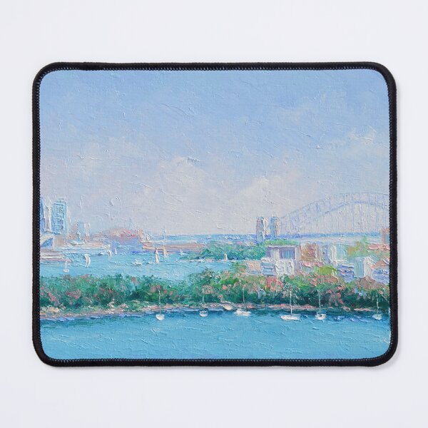 Item preview, Sydney Harbour, Sydney Harbour Bridge, Sydney Opera House, painting designed and sold by MatsonArtDesign.