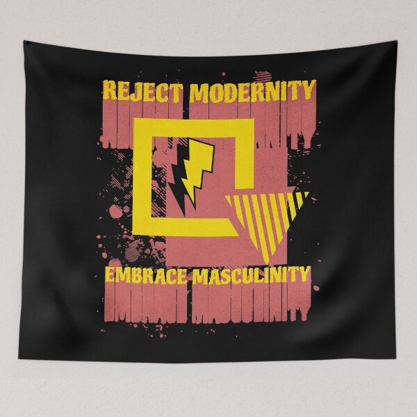 Item preview, Reject modernity embrace masculinity designed and sold by StoicMindset.