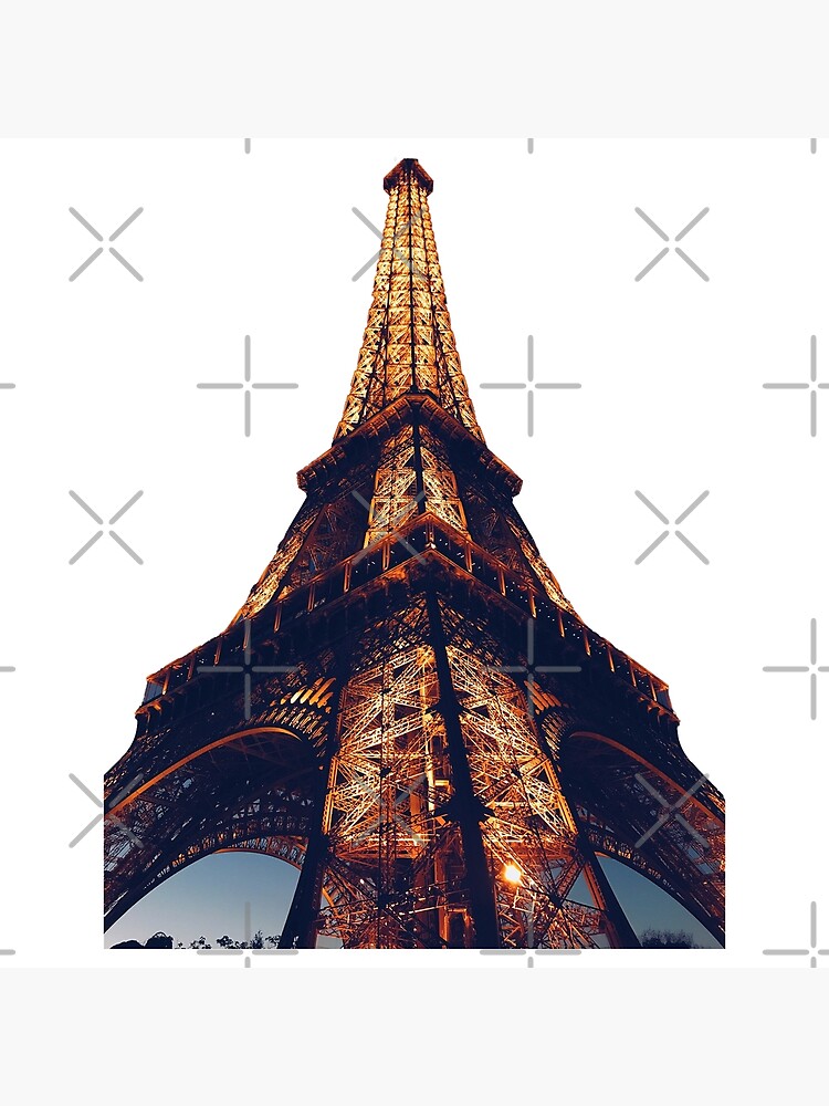 Discover Eiffel Tower at night Premium Matte Vertical Poster