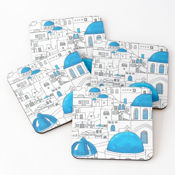 Item preview, Santorini Blue and White Paradise designed and sold by jenbucheli.