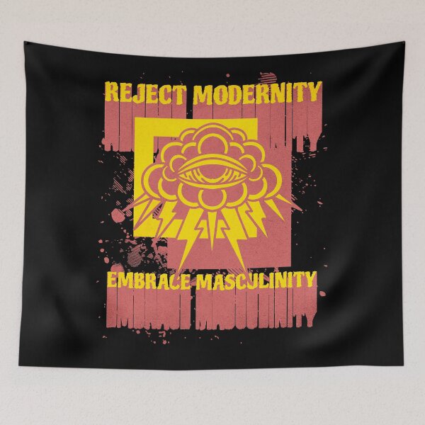 Item preview, Reject modernity embrace masculinity designed and sold by StoicMindset.