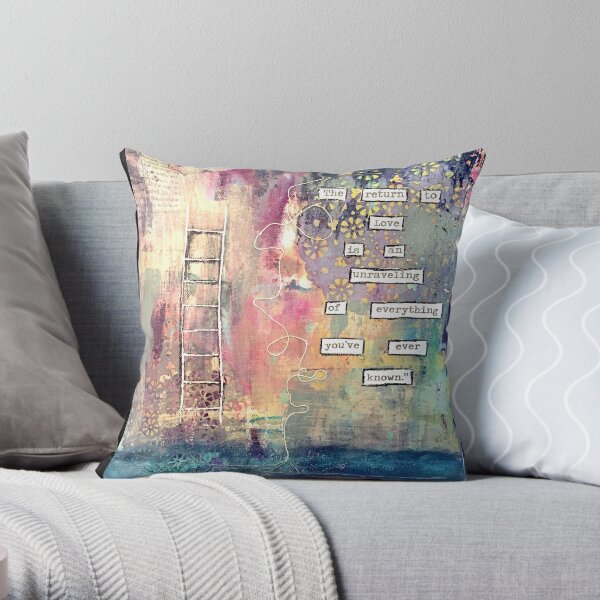 Unraveling Throw Pillow