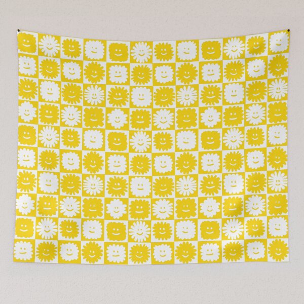 Item preview, Happy Flowers in gold designed and sold by studioanalog.