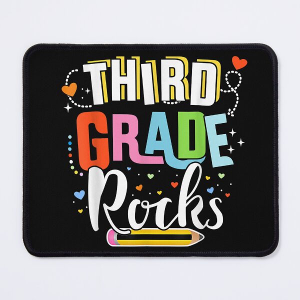 Item preview, Third grade rocks 3rd back to school teacher student T-Shirt designed and sold by DemerathQuartz.
