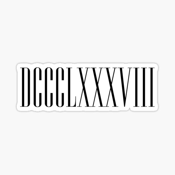 roman-numeral-888-roman-numeral-dccclxxxviii-number-888-roman