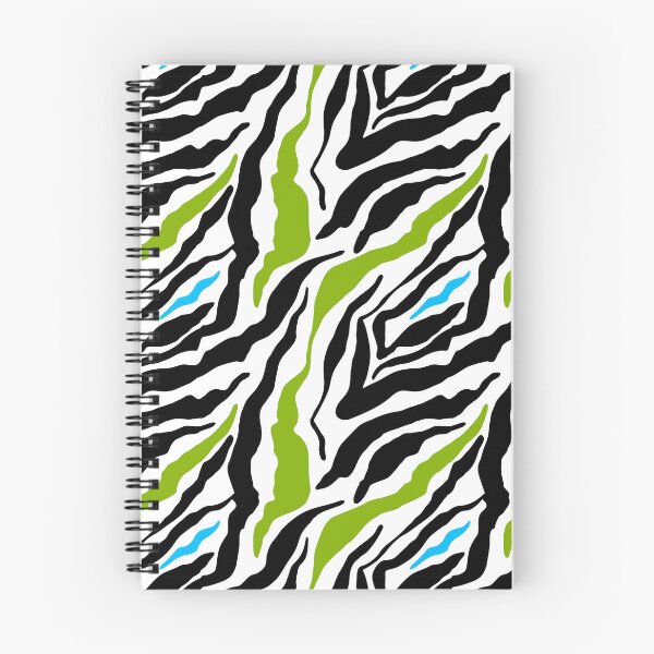 Item preview, GOWILD zebra endless pattern - green blue black - inverse designed and sold by GOWILDstyle.