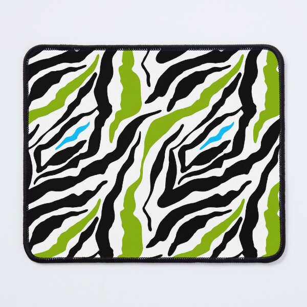 Artikelvorschau, GOWILD zebra Endlos Muster - grün blau schwarz -invers entworfen und verkauft von GOWILDstyle.
