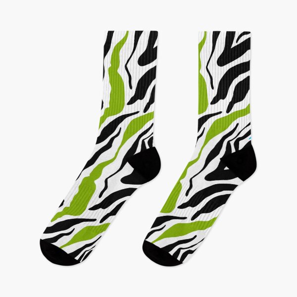 Item preview, GOWILD zebra endless pattern - green blue black - inverse designed and sold by GOWILDstyle.