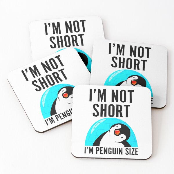 Item preview, Im Not Short Im Penguin Size, Funny Penguin designed and sold by printify.