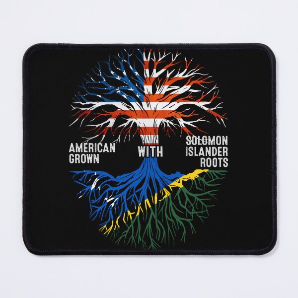 Item preview, American Grown With Solomon Islander Roots Solomon Islands Flag designed and sold by MoHaCo.