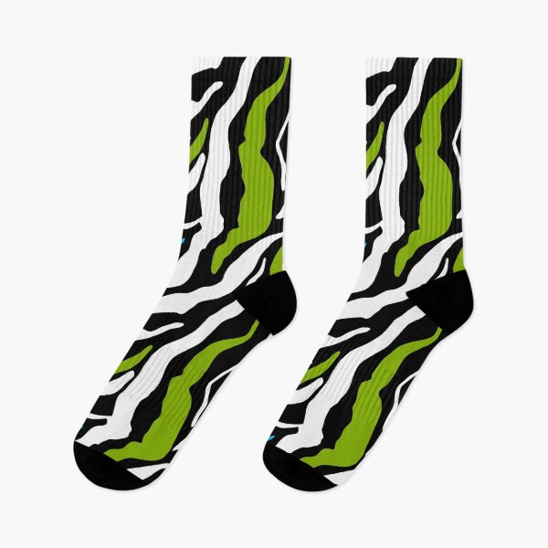 Item preview, GOWILD zebra endless pattern - green blue black designed and sold by GOWILDstyle.