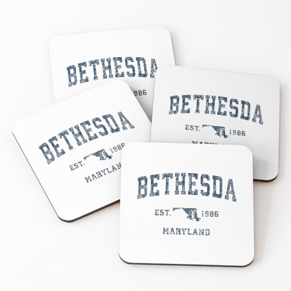 Item preview, Bethesda Maryland Md Vintage Sports Navy Print designed and sold by YumiSaka.
