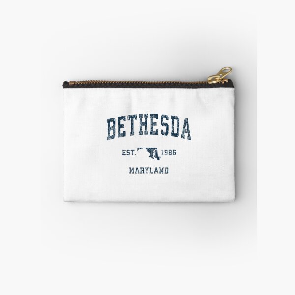 Item preview, Bethesda Maryland Md Vintage Sports Navy Print designed and sold by YumiSaka.