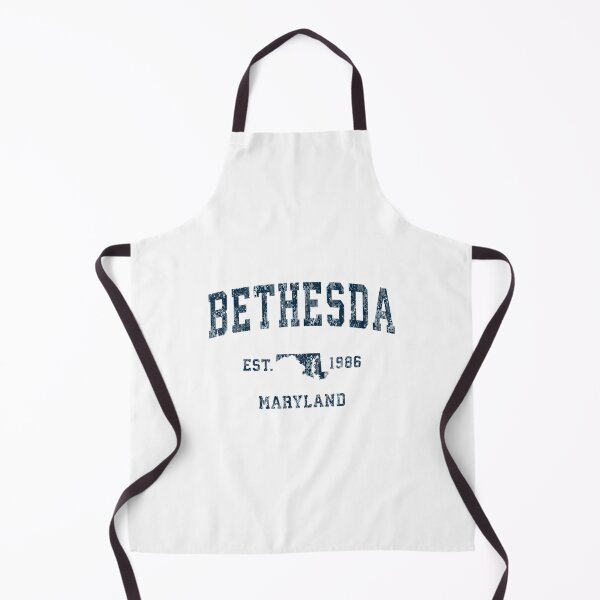 Item preview, Bethesda Maryland Md Vintage Sports Navy Print designed and sold by YumiSaka.