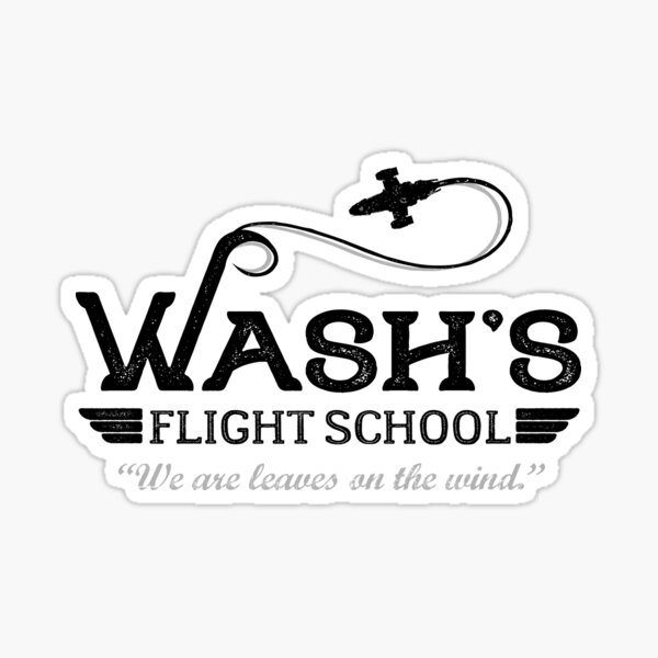 Wash's Flight School Sticker