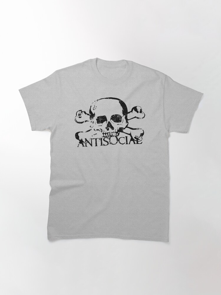 Alternate view of Antisocial Skull Classic T-Shirt