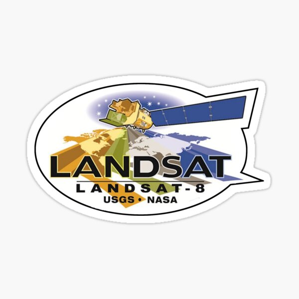 Landsat 8 Logo Sticker