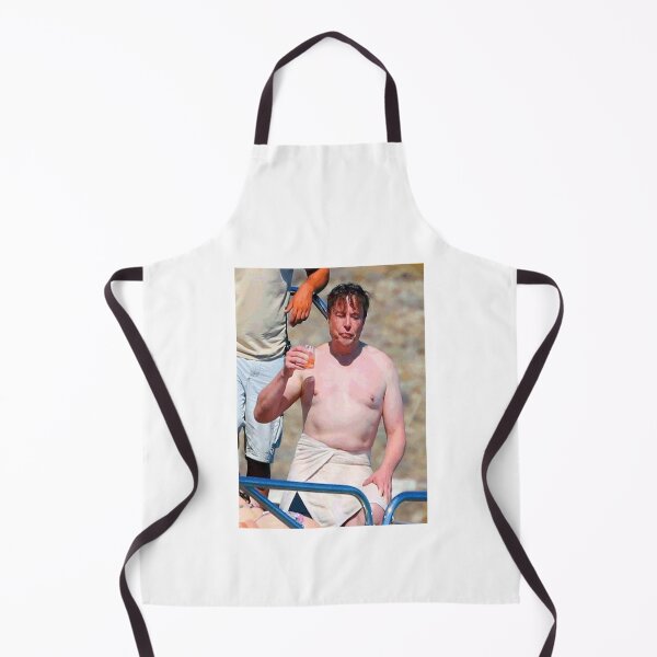 Aperçu de l'œuvre Elon Musk sans chemise créée et vendue par Marina-Cool.