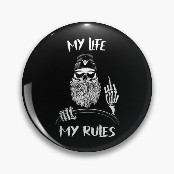 Item preview, Life Rules Beard Bearded Tattoo Tattooed Husband designed and sold by YumiSaka.