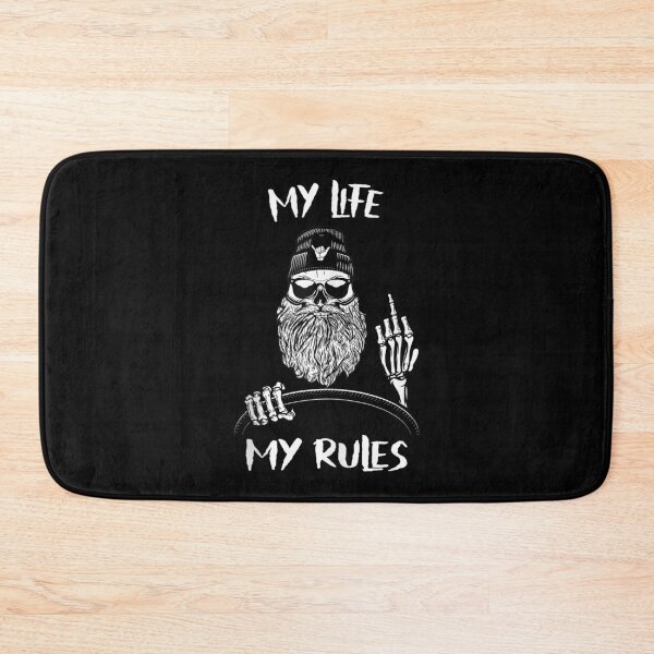 Item preview, Life Rules Beard Bearded Tattoo Tattooed Husband designed and sold by YumiSaka.