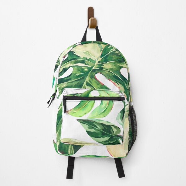 Item preview, Monstera Variegata watercolor leaves designed and sold by DePiano.