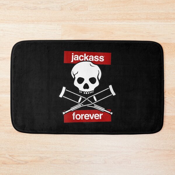 Item preview, Womens Jackass Forever Red Skull And Crutches Warning V-Neck designed and sold by YumiSaka.