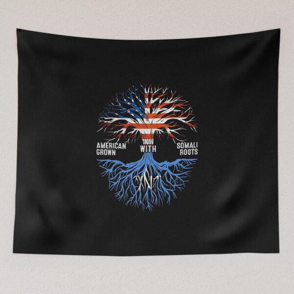 Item preview, American Grown With Somali Roots Tree Somalia Flag designed and sold by MoHaCo.