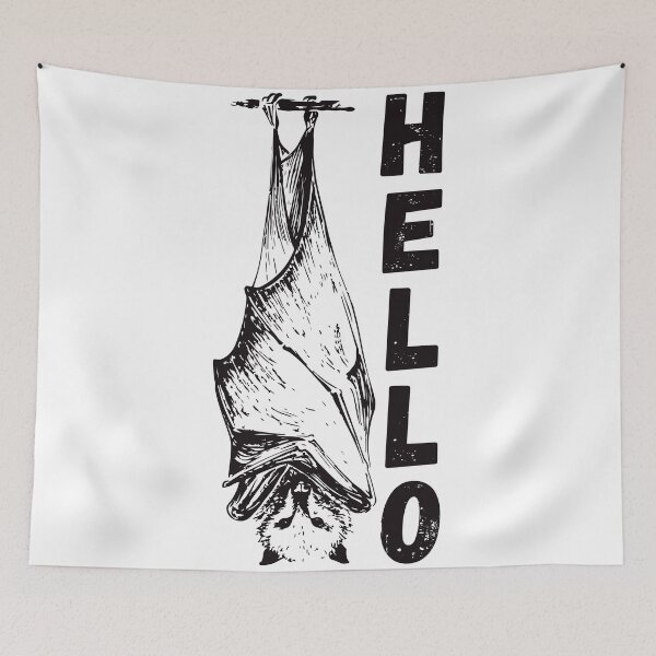 Item preview, Hello hanging bat  designed and sold by TheTshirtClub.