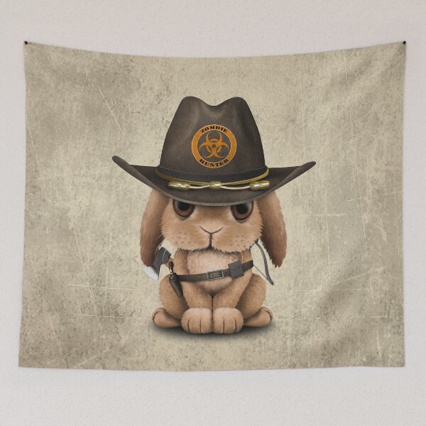 Item preview, Baby Bunny Zombie Hunter designed and sold by JeffBartels.