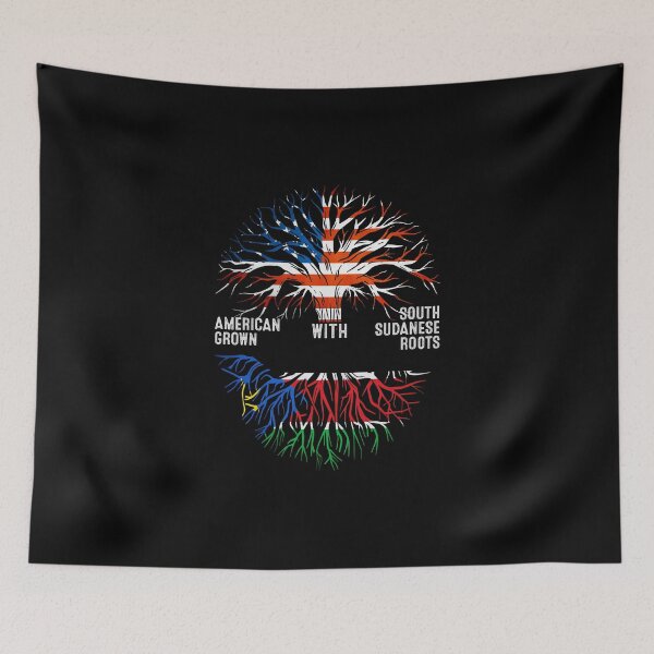 Item preview, American Grown With South Sudanese Roots South Sudan Flag designed and sold by MoHaCo.