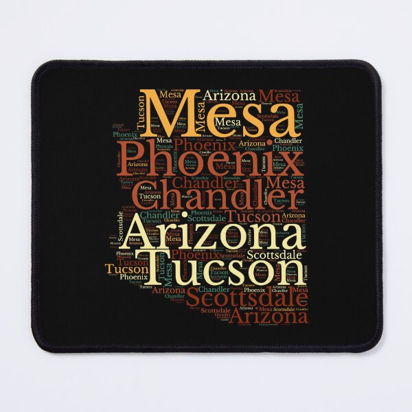 Item preview, Arizona state map and cities  designed and sold by labatchino10.